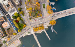 Luftaufnahme Bürkliplatz Zürich