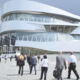 Blick auf das Mercedes-Benz Museum