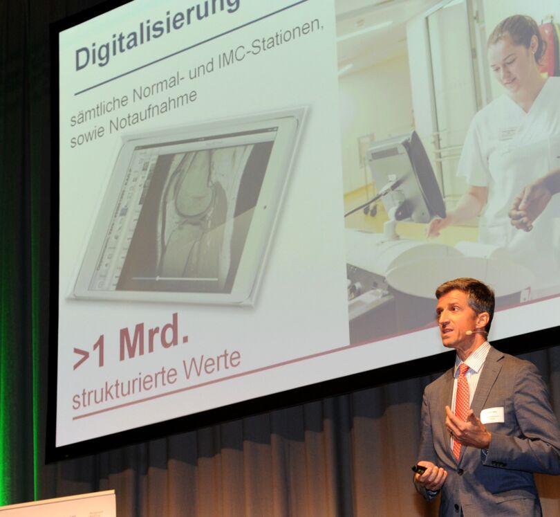 Vortrag von Prof. Dr. Frederik Wenz, Leitender Ärztlicher Direktor, Universitätsklinikum Freiburg bei der eHealth Europe 2019 Vortrag von Prof. Dr. Frederik Wenz, Leitender Ärztlicher Direktor, Universitätsklinikum Freiburg bei der eHealth Europe 2019