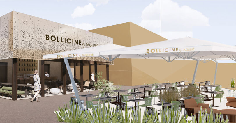 Aussenterasse im der Outletcity