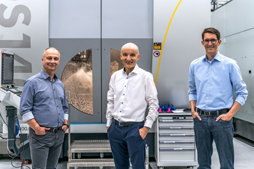 Dr. Sergiy Yulin mit Dr. Peter Kürz und Dr. Michael Kösters Dr. Sergiy Yulin mit Dr. Peter Kürz und Dr. Michael Kösters