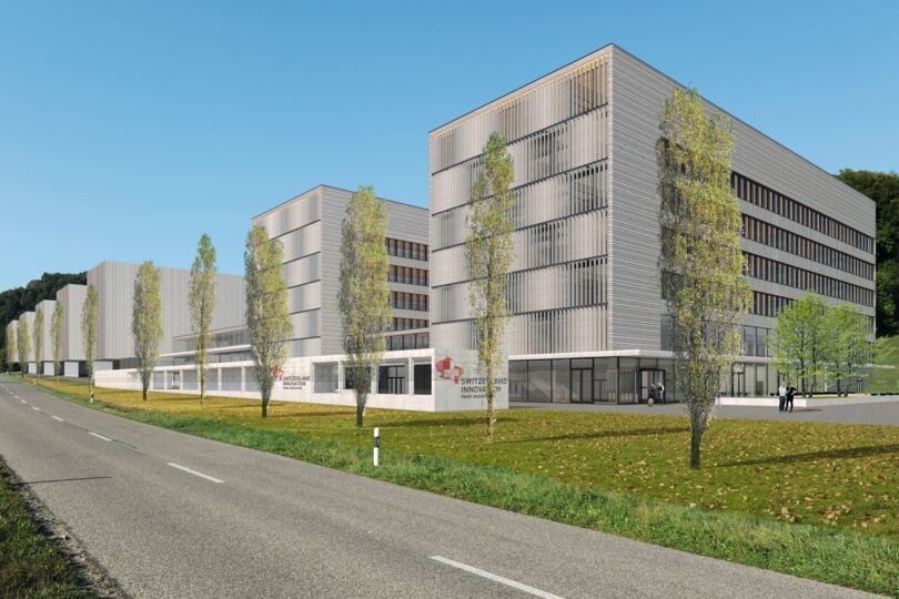 Der visualisierte Campus des Park Innovaare in Villigen Quelle: Park Innovaare