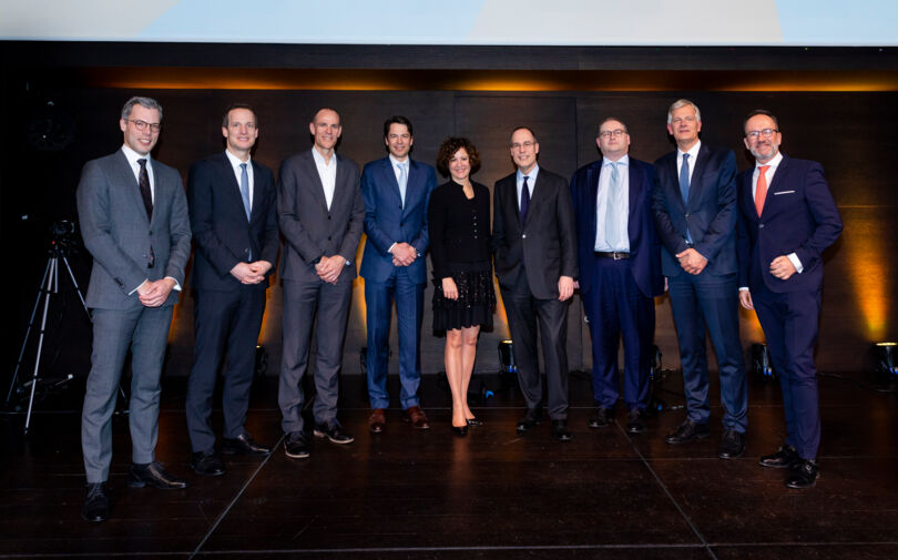 Commerzbank Unternehmerperspektiven Event in Zürich: Jörg Beckers, Andre Merz, Marco Dirren, Stephan Brupbacher, Beatrice Müller, Roland Boehm, Sven Gohlke, Marc Steinkat